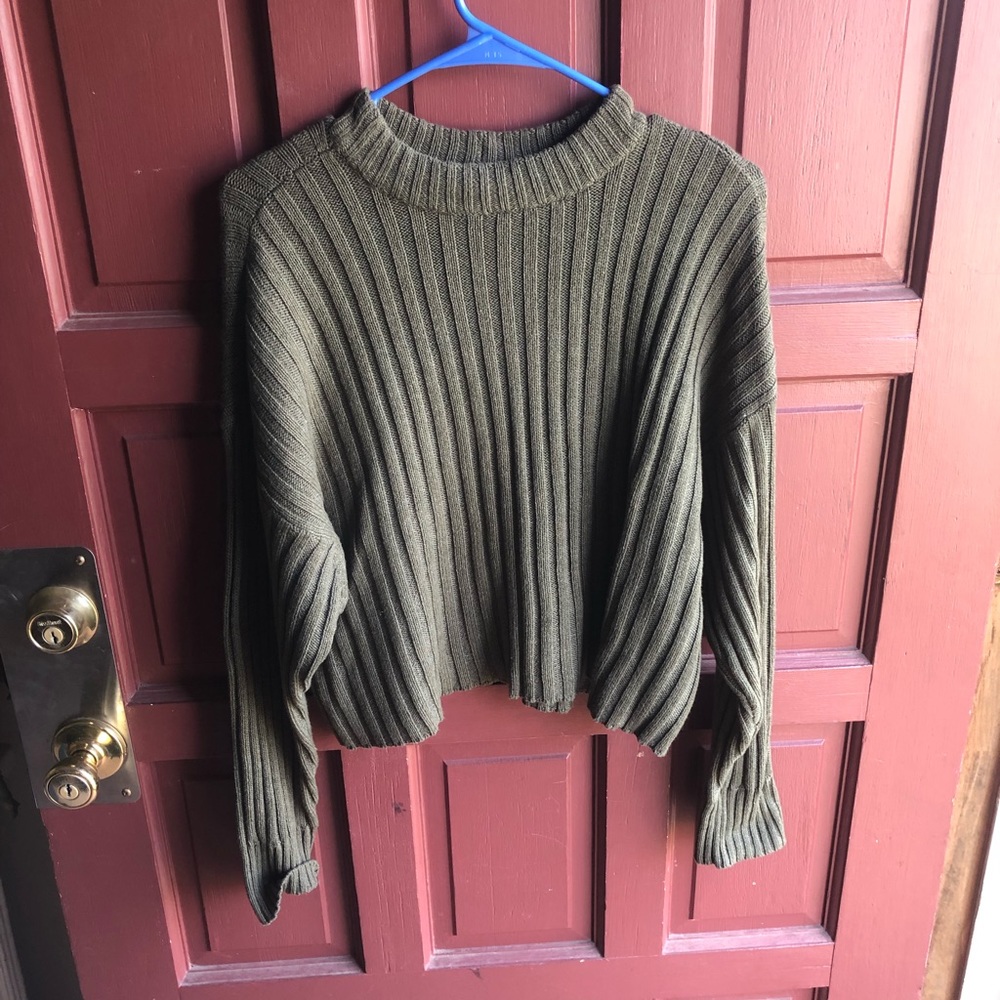 Army Green American Eagle Sweater